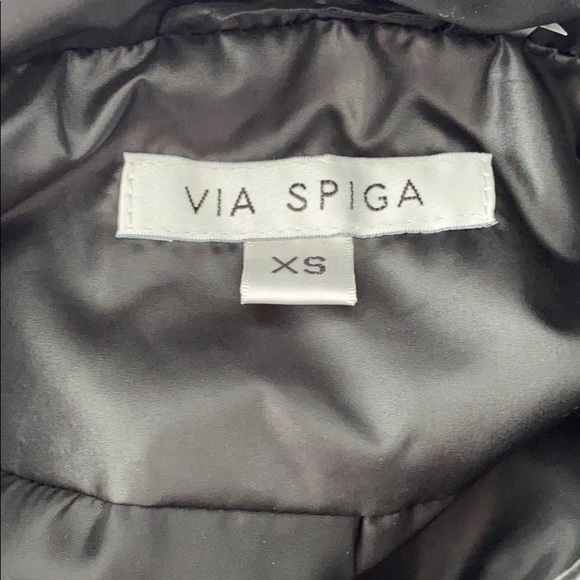 🌺VIA SPIGA ZIG-ZAG QUILTED CARGO JACKET NWT - Picture 11 of 11